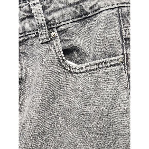 Zara Black Jeans Women's Size 6 Straight Leg Button Fly Baggy Goth Grunge NWOT - Picture 4 of 4